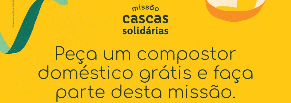 Peça um compostor doméstico grátis e faça parte desta missão.
