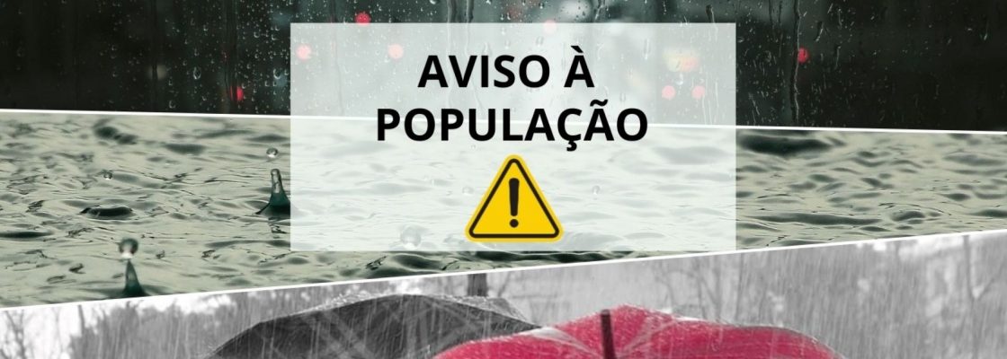 Arquivado: Aviso à População: Chuva intensa e vento forte – medidas preventivas