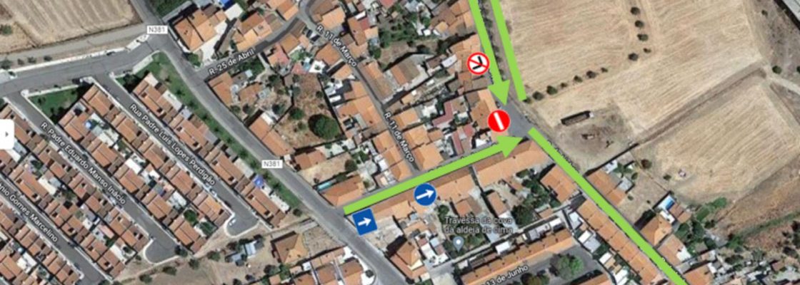 Arquivado: Alterações ao trânsito na Aldeia de Cima