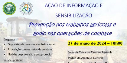 Ação de informação e sensibilização da ANPC – Prevenção de fogos florestais e agrícolas