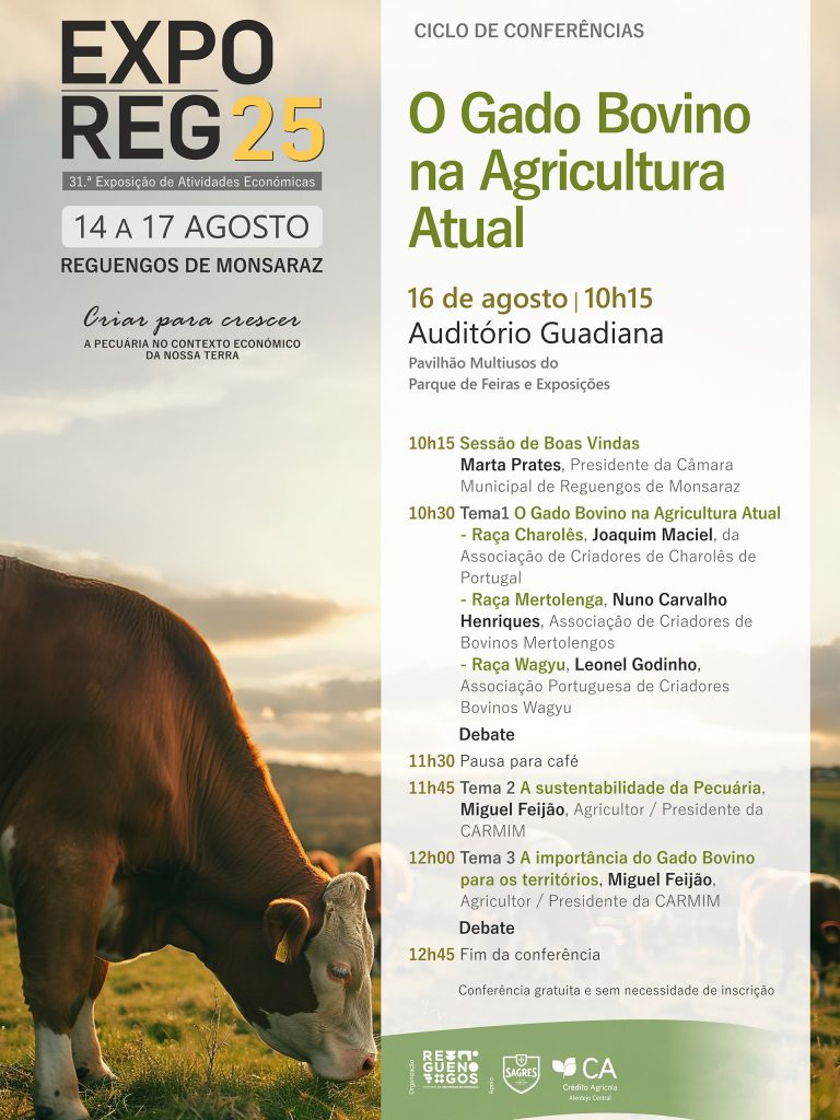 ExpoReg 2025 | Conferência - O Gado Bovino na Agricultura Atual